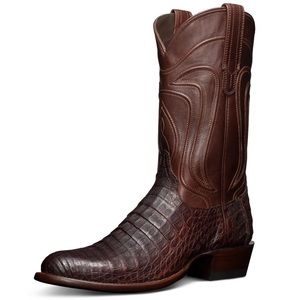 Tecovas The Dillion Exotic Mahogany Caiman 11D